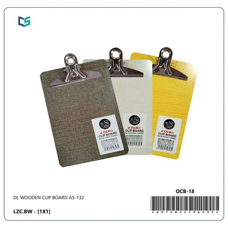 DL Wooden Clip Board A5-132